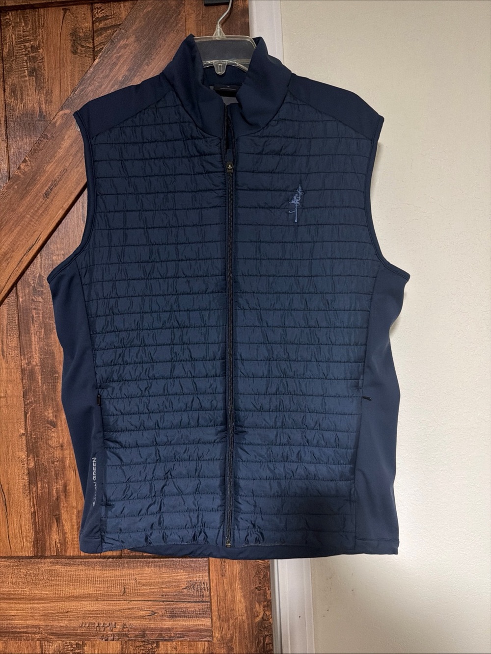 Galvin Green Men Full Zip Hybrid Golf Vest Quilted Navy Blue M